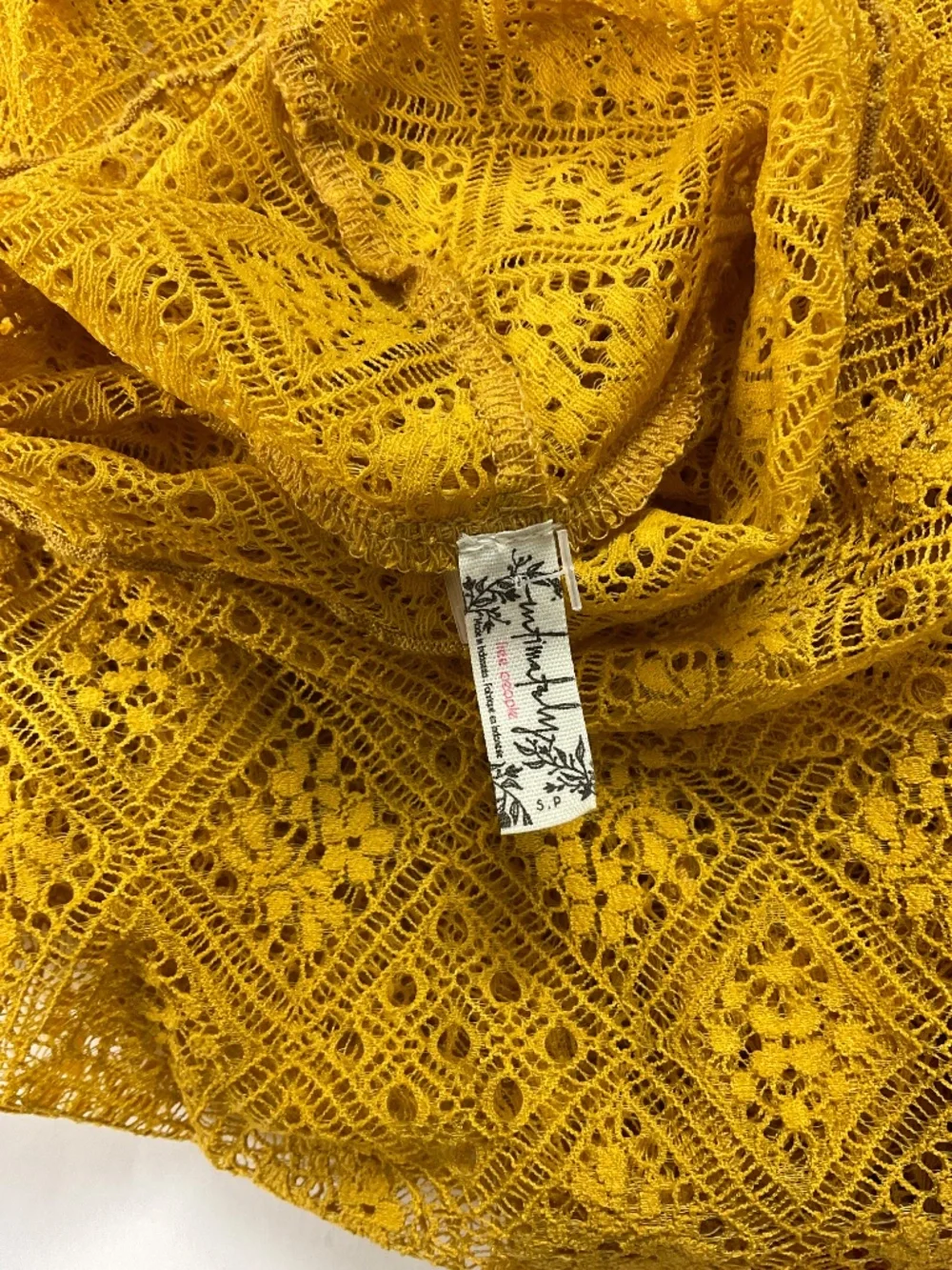 Free‎ People Sweet Memories Lace Turtleneck